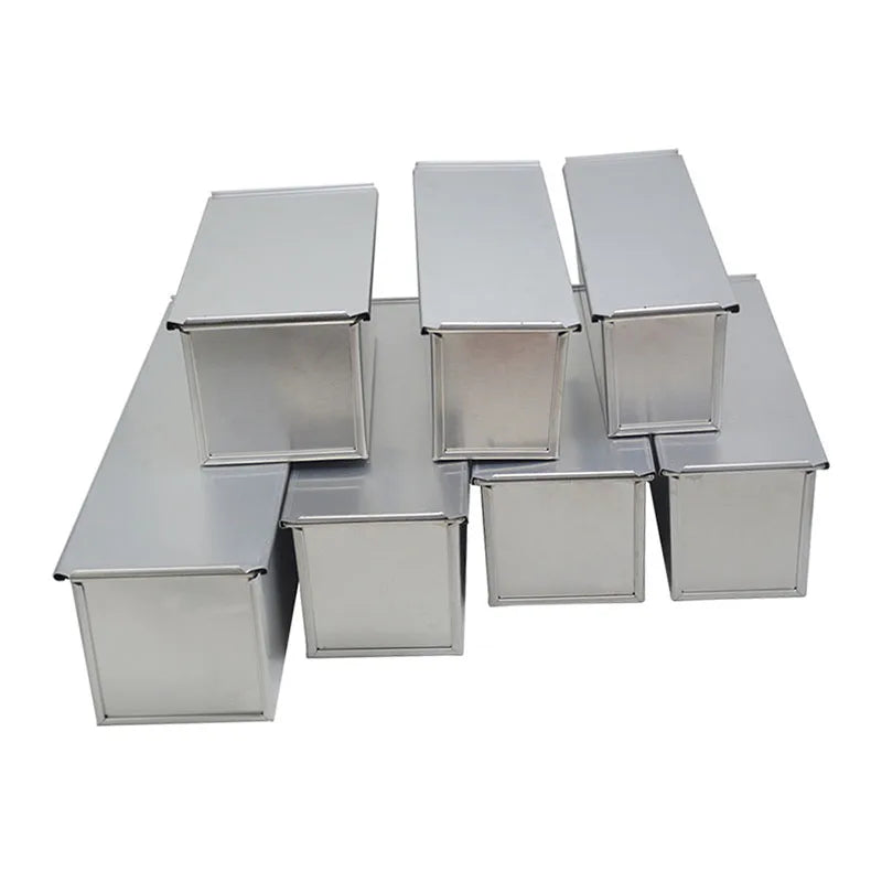 Multiple Sizes Aluminum Metal Non Stick Pullman Loaf Pan Rectangle Bread Baking Pans Toast Bread Tin Mold With Lid