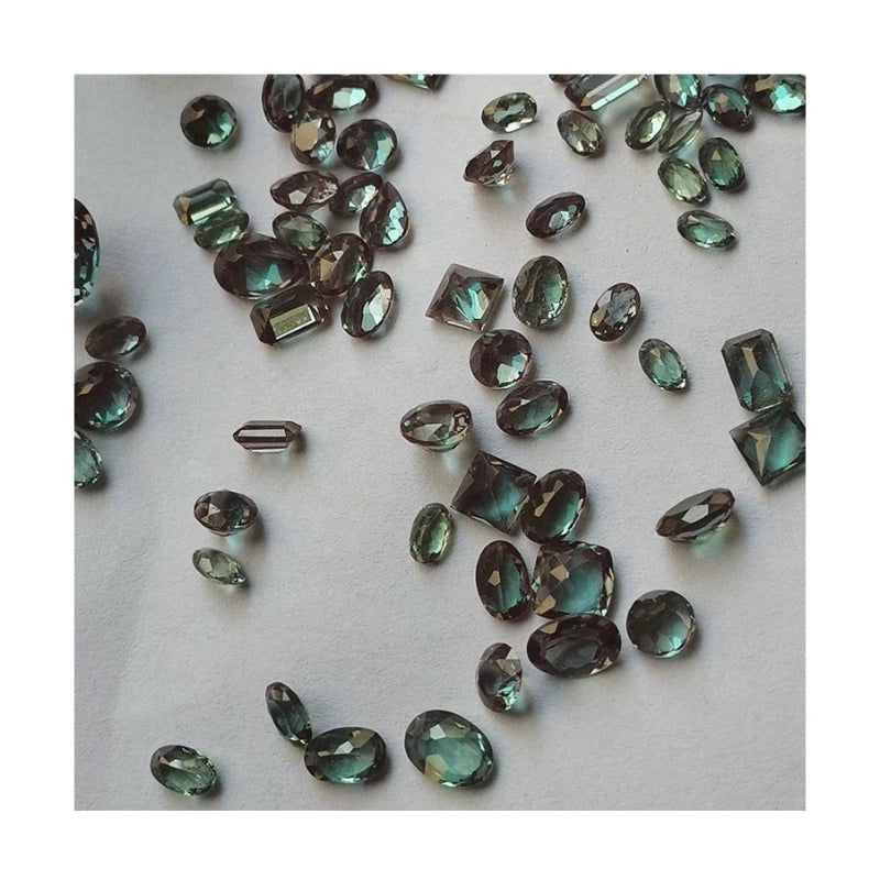 Laboratory Grown Alexandrite Gemstone Change Color Stone Factory Wholesale Stone for Making Fashion Jewelry