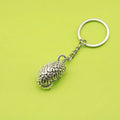 Hot-Selling Temu Brain Keychain Pendant Vintage Fashion Metal and Crystal Accessories