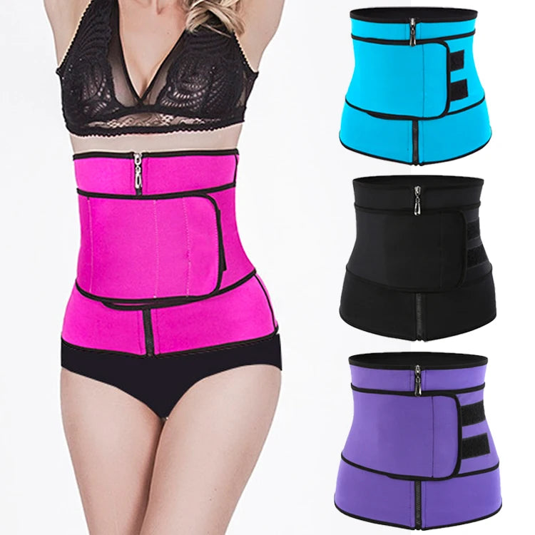 Women Slim Waist Band Wrap Spandex & Polyester Breathable Tummy Band Thigh Trainer Belly Trimmer Belt Posture Improvement Shaper