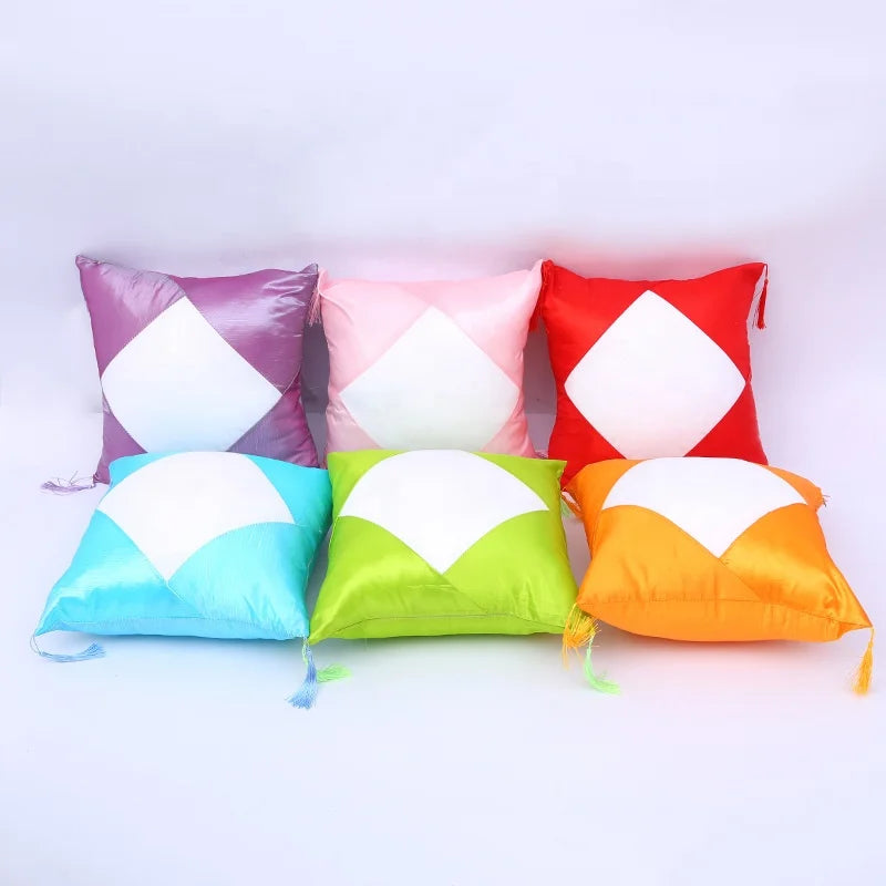 Wholesale Custom Sublimation Polyester Satin Throw Pillow Case Cover