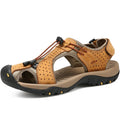 Summer Outdoor Genuine Leather Casual Sports Sandals Men Roman Trekking Beach Sandalias Male Breathable Design Water Sneakers