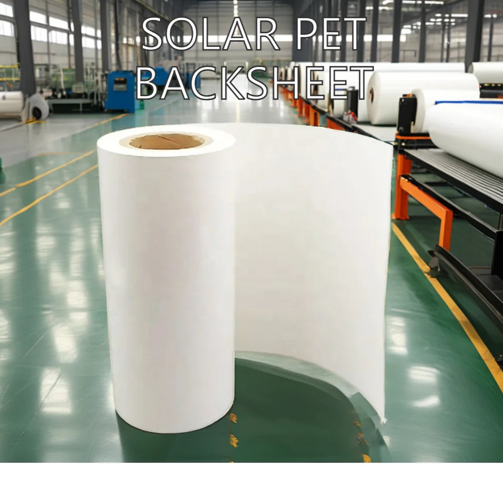 White Black Transparent Backsheet  PET TPT TPE Backsheet Film 0.25MM 0.2mm Thickness for Solar Panel Lamination