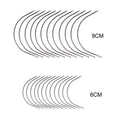 Wholesale  C Curved Hair Weaving Thread Sewing Weave Needle Wig Making Pins Needles Blocking Knitting