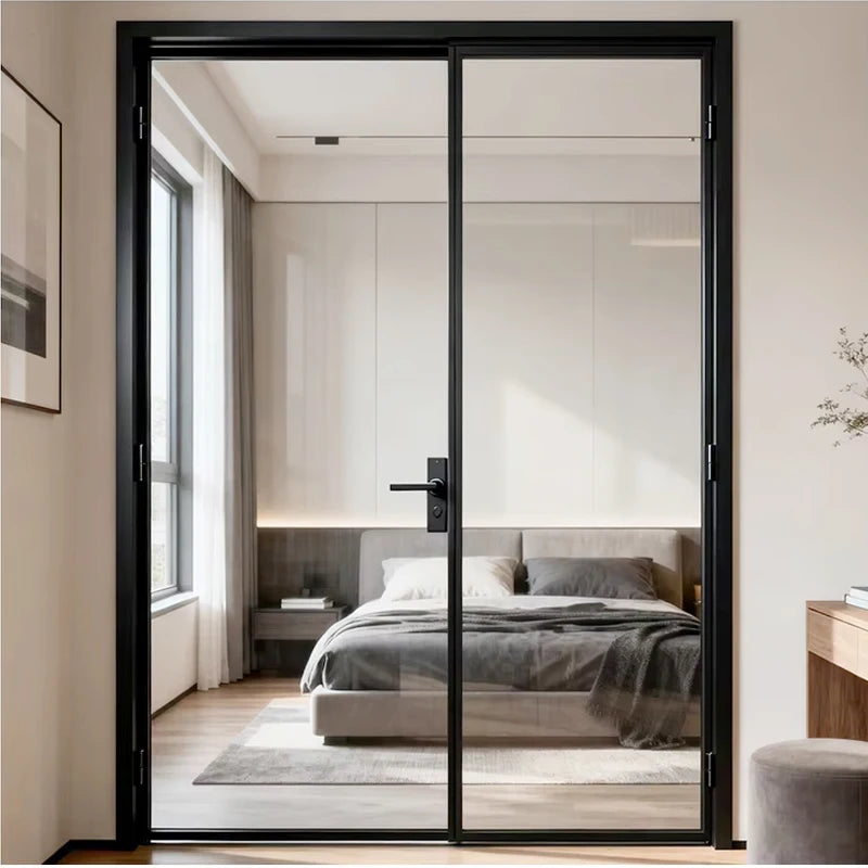 Custom High Strength Aluminum Frame Sliding Balcony Door Soundproof Waterproof for Home Living Room
