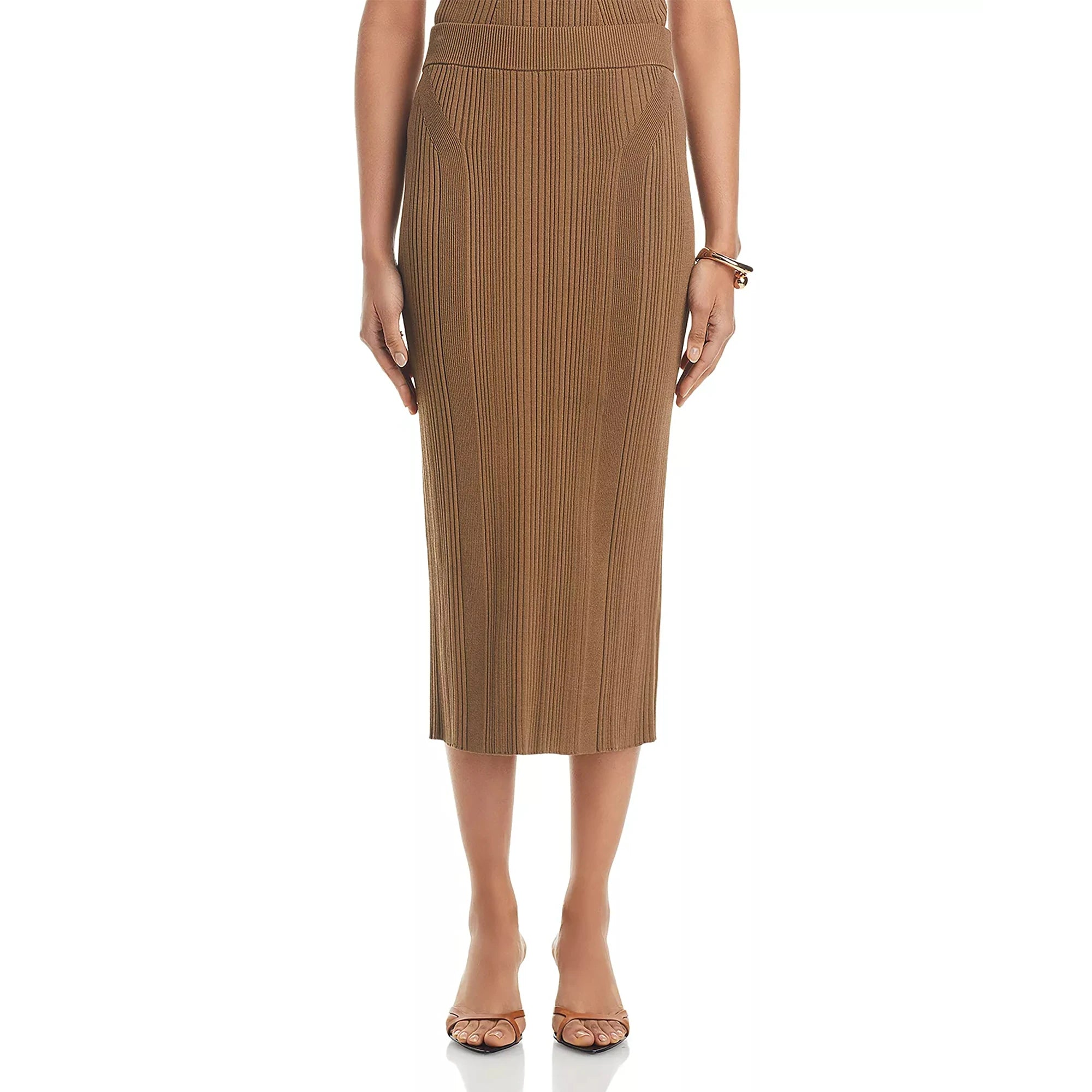 Factory Elegant Lady Skirt Tight Pencil Skirt Custom Women Office Lady Wool Sweater Skirt