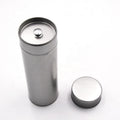 Round Plain Silver Tinplate Tea Tin Packaging Cans with Insert Lid for Beverages