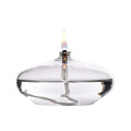 Clear Borosilicate Glass Home Light Decoration Table Top Oil Lamp with Wick