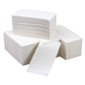 Pure White Luxury Linen Feel Napkin 2ply Soft Sheet Fold Plain Design Thick and Comfortable Paper