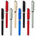 Hot Sale 0.5mm Size Sports Pen with Silk Screen Printed Logo Metallic Color Plastic Gel Ink Soft Grip for Hotels