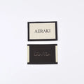 Custom Personal Fashion Woven Loop Double End Centre Fold Main Label for Shoes Bags Garment
