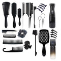 Durable 27pcs Colorful Wholesale Silicone Scalp Shampoo Brush Set New Oil Applicator & Spray Bottle with Classic Plastic Handle