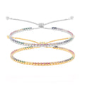 Trendy 925 Sterling Silver Tennis Bracelet for Women Colorful Cubic Zircon & CZ Diamond Jewelry