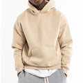 Custom Terry and Fleece Hoodies No Draw Strings 100% Cotton Oversize Embroidery Heavy Plus Size Men's Hoodies & Sweatshirts