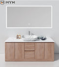 Meiyani Wall Mounted Bathroom Vanity Hotel Project Customized Modern Vanities Storage Cabinet Set