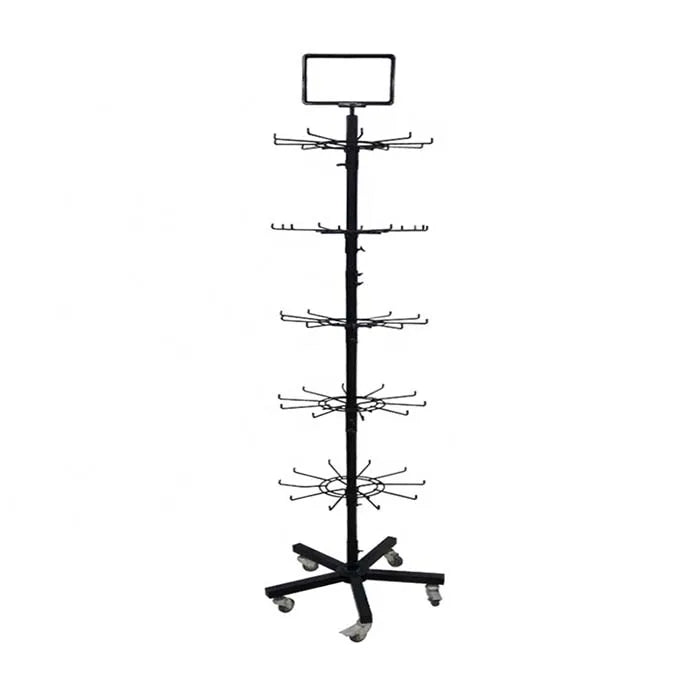Custom Metal Powder Coating Retail Display Rack for Shops