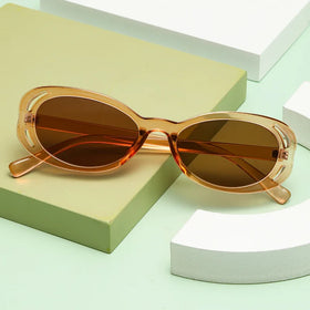 2024 New Arrivals Quality Pc Sun Glasses Designer Fashion Oval Face Sunglasses Women