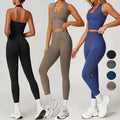 2025 Women Seamless Yoga Set Women's Seamless Women Gym Top Tight Yoga Top Outdoor Fitness Sports Underwear Fitness Leggings