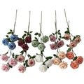 Hot Sale 3 Heads Superior Silk Artificial Flowers Roses in Bulk for Wedding Home Decoration