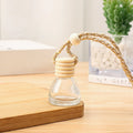 Wholesale  Empty 8ml Wooden Cap Conical Empty Bottle 8ML Perfume Aromatherapy Essential Oil Car Air Freshener