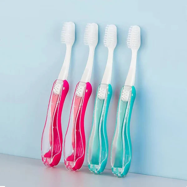 Foldable Portable Hotel Travelling Plastic Toothbrush/ Travel Toothbrush Kit