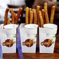 Eco Friendly Churros Fritters Sauce Dip Tray Box Cake French Fries Donuts Sushi Brownie Cookies Paper Take Away Packing Box