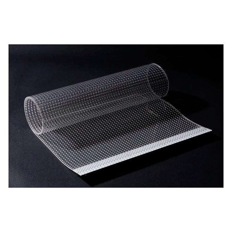 High-Stability P8 8mm Transparent Flexible LED Film Screen Adhesive Simple Installation Animation Video Advertising Media