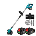 ONEVAN 1500W Electric Lawn Mower 15000mah Li-ion Battery Cordless Grass Trimmer Pruning Garden Tool for Makita 18v Battery