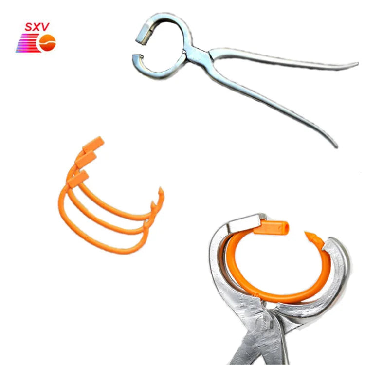 New Stainless Steel Bull Holder Veterinary Instrument Cattle Cow Nose Ring Pliers