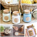 M Glass Jar With Lid Kitchen Spices Storage Bottle Shower Salt Container Coffee Tea Seasoning Organizer Jars With Spoon Bottle