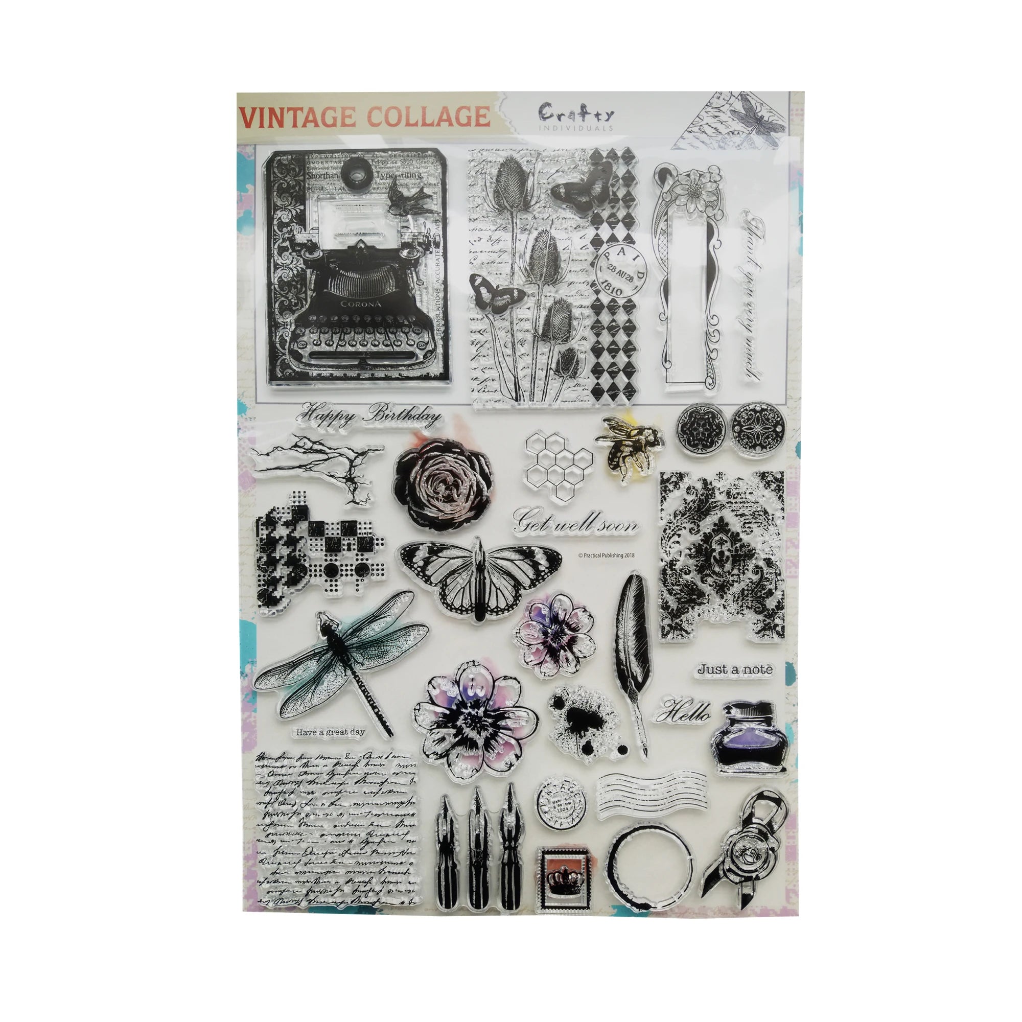 Creative Diy Craft Decoration Cute Travel Rubber Transparent Silicone Clear Stamp Set for Scrapbooking