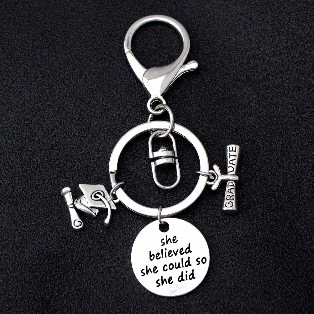 Factory Custom Made Graduation Gift Sports Dance Cowboy Teacher Cat Dog Mom Gymnastics Key Chain Key Rings Unicorn Key Chains