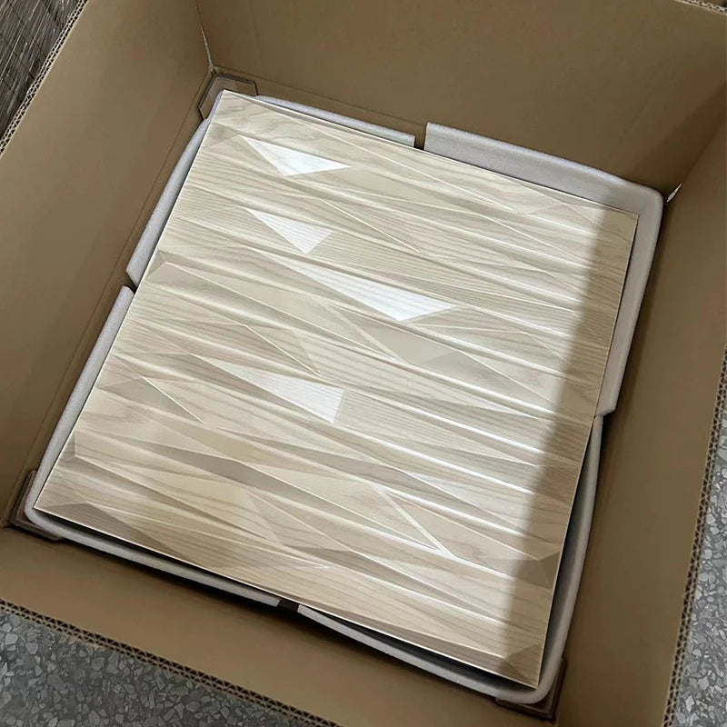 PVC Eco-friendly Waterproof White Wood Grain Decorative 3D Wall Panels for Interior & Exterior Use in Hospital & Mall