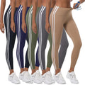QIFA Nylon Push up Leggings Women Contrast Scrunch Butt Yoga Leggings Gym Fitness Tights Sportwear Workout Clothes Running Pants
