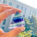 Wholesale Polishing Natural Crystal rainbow Fluorite Crystal Freeform Stone for Home Decoration