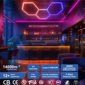 Factory Direct Price Remote Control 12V Color Changeable Rgb Hexagonal Led Light Stage Working Light