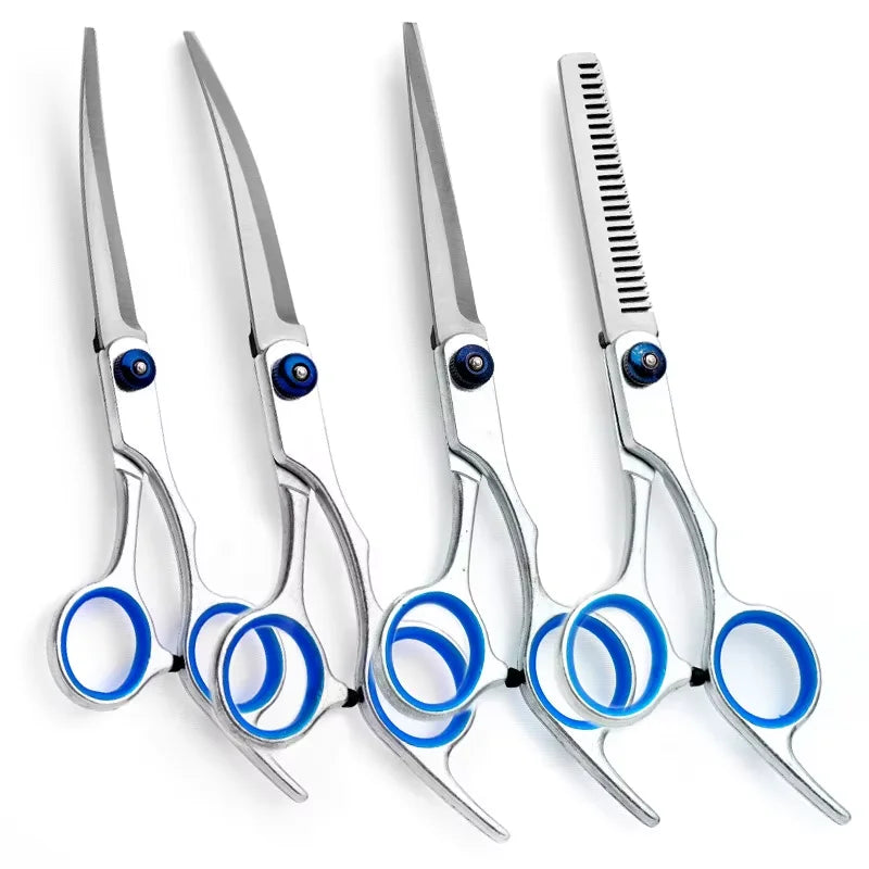 Pet Products Professional Dog Hair Grooming  Scissors Set Stainless Steel Scissors Cat Dog Hair Trimmed Scissor