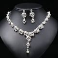 Hot Sale Africa Pearl Jewelry Sets Bead Pendant Necklace Earrings Pearl Necklace Earrings Set for Bride Girls Women