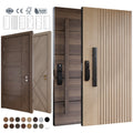 China Factory Custom External Wooden Home Pivot Doors for House Entrance Villa Main Door Wood Entry Pivot Front Exterior Door