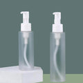 High-Class Frosted 100ml/120ml/150ml Nail Polish Transparent Cylinder Toner Bottle for Facial Cleanser Skin Care Lotion Shampoo