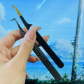 Volume Lash Tweezers Eyelash Extension Tweezers with Private Label Custom logo Eyelash Tool