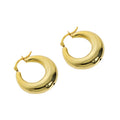 Fashion Jewelry Earrings Glossy Hoop Earrings 925 Sterling Silver Chunky Hoop Earring SIlver Jewelry for Women