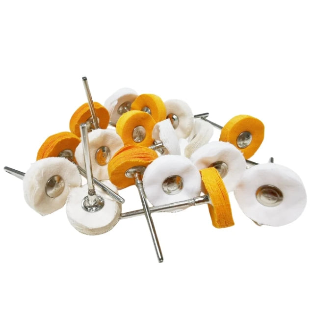 OEM Customizable 3mm Shaft DIY Polishing Cloth Wheel Medium Hardness Grinding Head for Jewelry and Handicraft Abrasive Tools