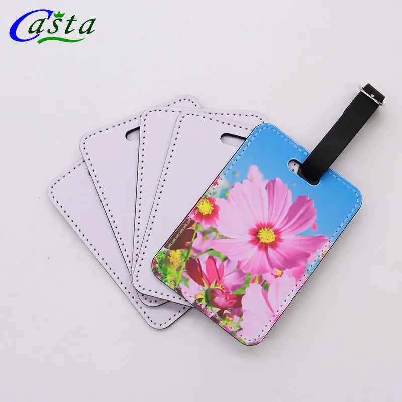 Fast Delivery Bulk Leather Travel Baggage Suitcase Luggage Tags with Custom Logo for Card Holders