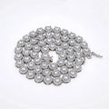 High Jewelry Moissanite Jewelry 8mm Sterling Silver VVS Tennis Necklace Bracelet Ladies Wholesale Diamond Chain