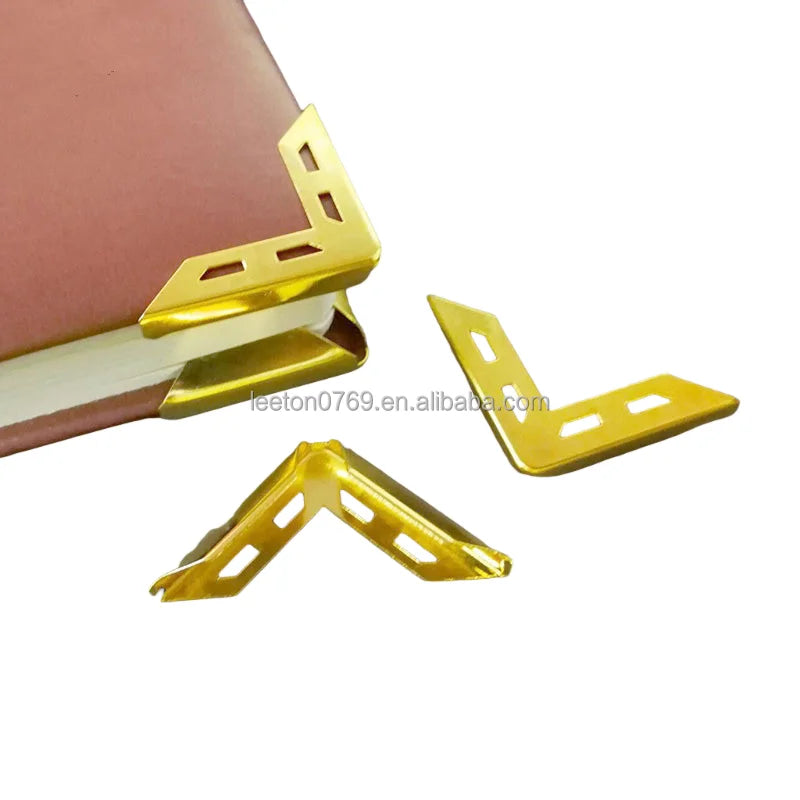 Factory Supply 31 X 31 X 5.0mm Gold Metal Corner Protector for Book Cover