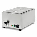 CE Certificated Professional Dual 1/2 GN X10cm Pastry Display Case Electric Bain Marie Food Display for Restaurants Hotels