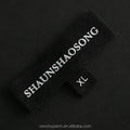 OEM & ODM Custom Satin Neck Labels Center Fold Woven Garment Cloth Size Tags with Printed LOGO for Clothing