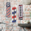 Vintage Barber Shop Tin Sign Retro Street Sign Barber Shop Open Metal Sign Decoration MegaBDM
