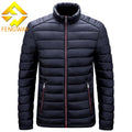 Custom Waterproof Nylon Black Bubble Jacket Padded Down Puffer Jacket With Hood High Quality Custom Logo Shiny Winter Men